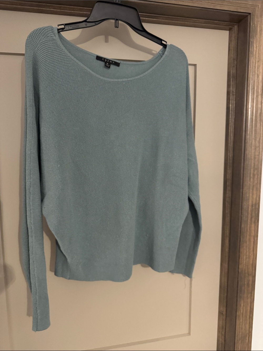 Cyrus Pale Blue Crewneck Knit Sweater